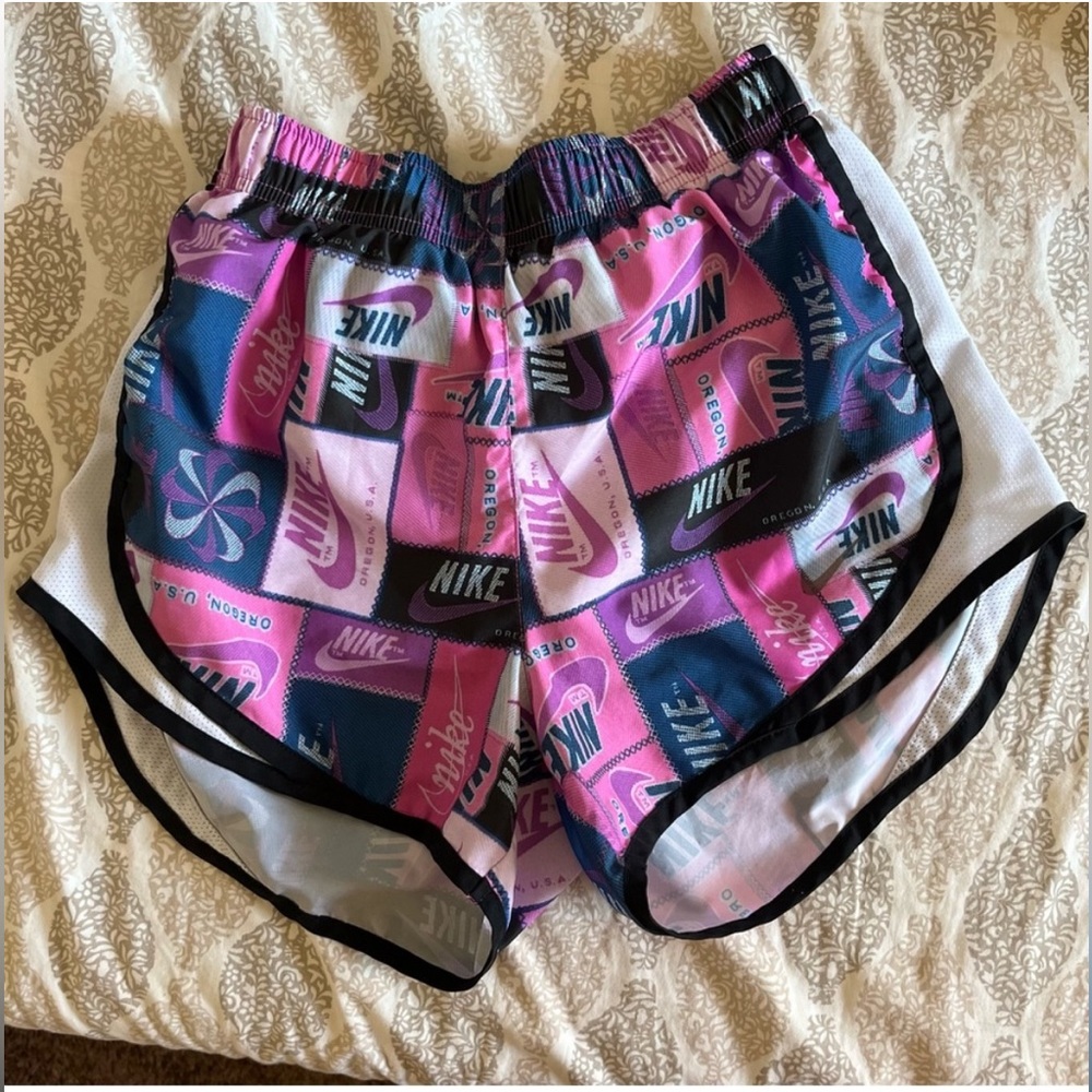 Nike Running Shorts -rare - like new condition - Pink & Purple, white and black
